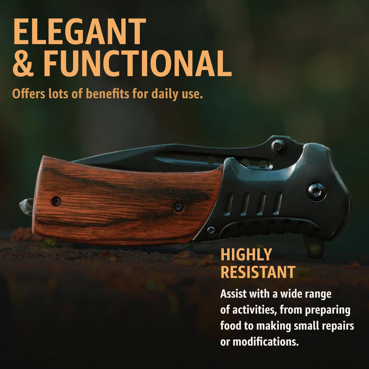 Grand Way 3.66-inch blade length enables versatile cutting tasks