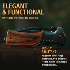 Grand Way 3.66-inch blade length enables versatile cutting tasks