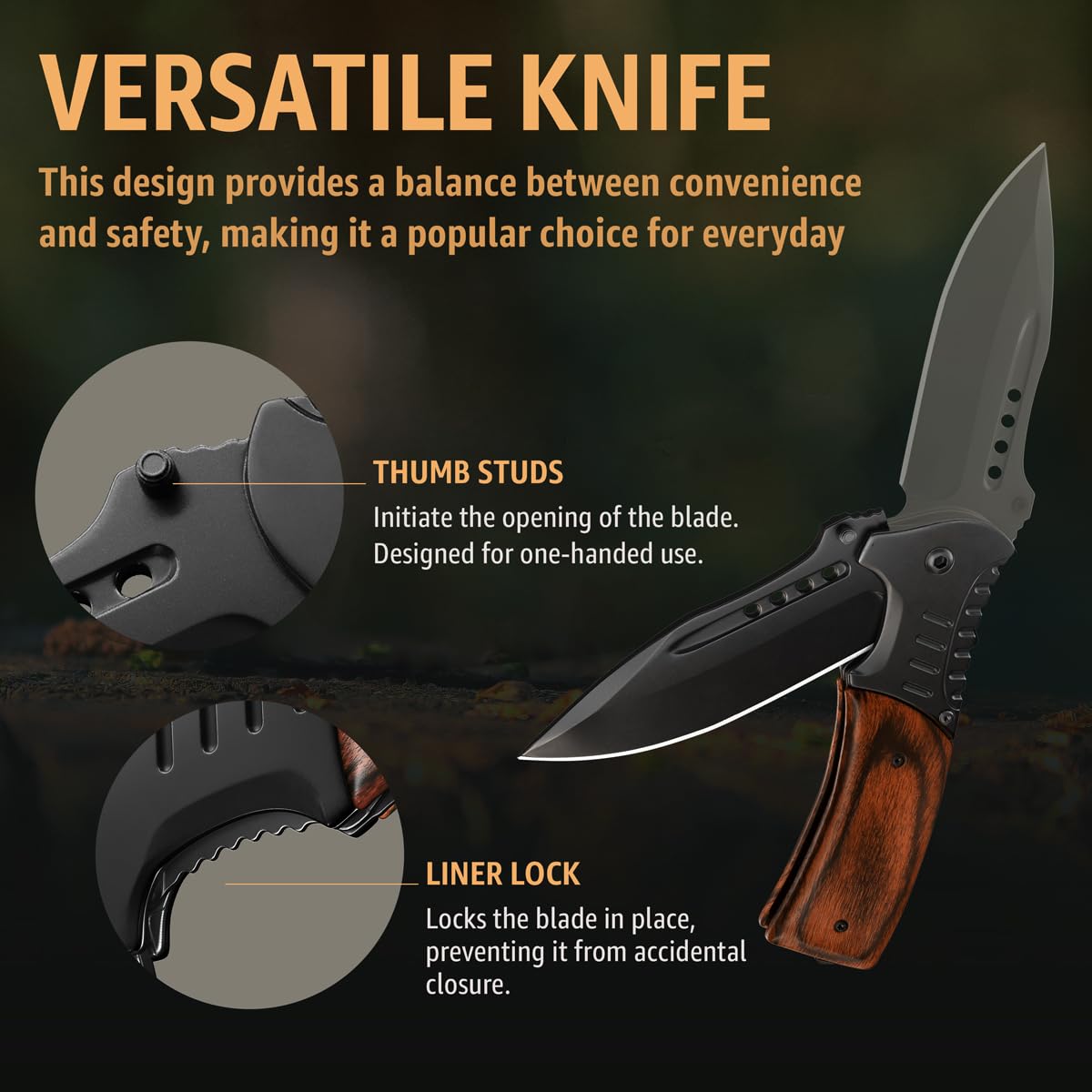 Grand Way 440C stainless steel blade ready for daily tasks