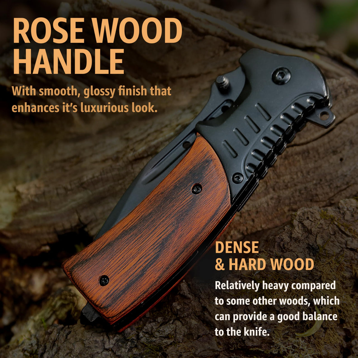 Grand Way liner lock keeps the blade secure during use