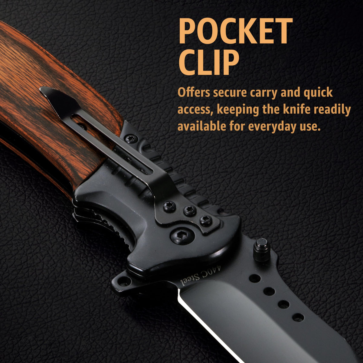 Grand Way multi-use EDC knife suitable for camping, hunting, and everyday tasks