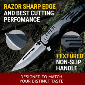 Blade with black oxide coating on Grand Way 6681 G.