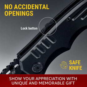 Optional clip on Grand Way 6681 G enables secure carry.