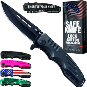 Grand Way 6681 G pocket knife in closed position for everyday carry.