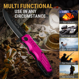 Grand Way pink pocket knife suitable as a thoughtful gift for women