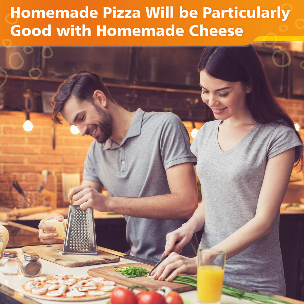 Grand Way set supports soft to hard cheeses like mozzarella and parmesan.