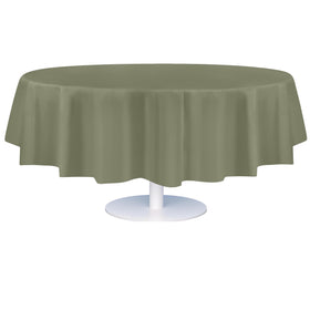 Grandipity 12-pack round tablecloth 84-inch sage green covers tables for gatherings.