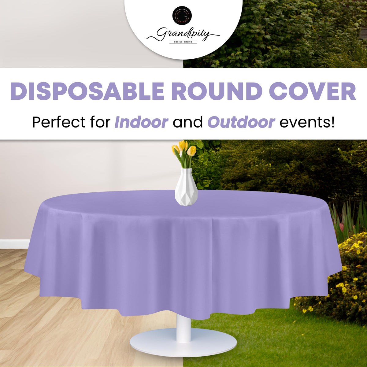 Grandipity 12-pack provides affordable, ready-to-use party table coverings.