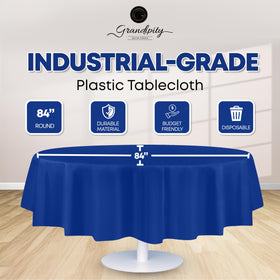 Grandipity disposable tablecloth showing heavy-duty protection for spills