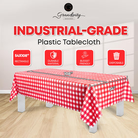 Grandipity disposable rectangle tablecloth ready for quick cleanup after meals