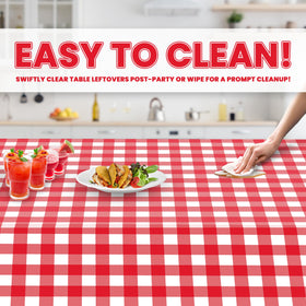 Grandipity tablecloth easy cleanup helps catch spills and messes