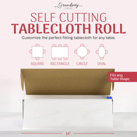 Grandipity tablecloth ready for quick cleanup or reuse after event
