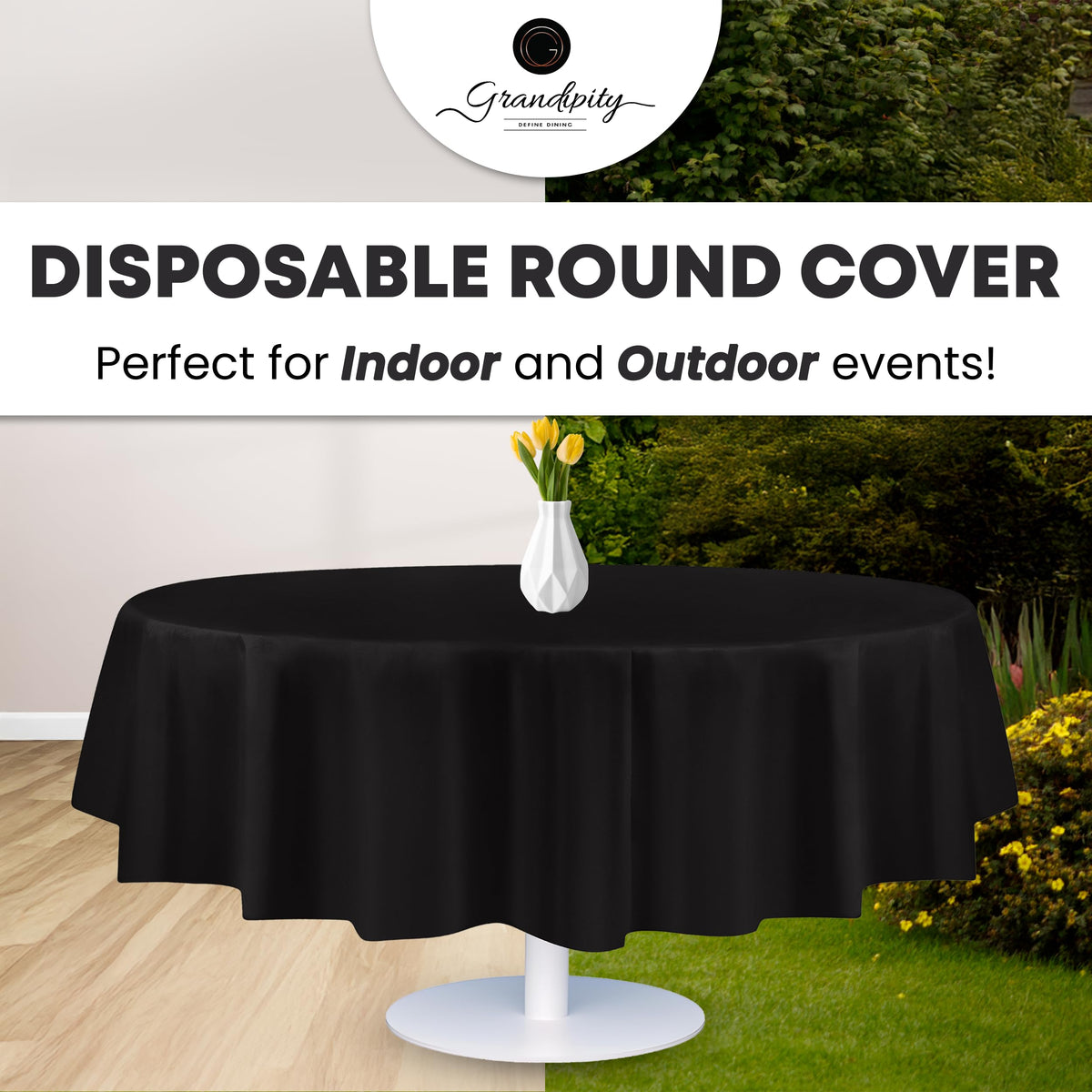 Grandipity tablecloth protecting surface from spills and crafts messes.