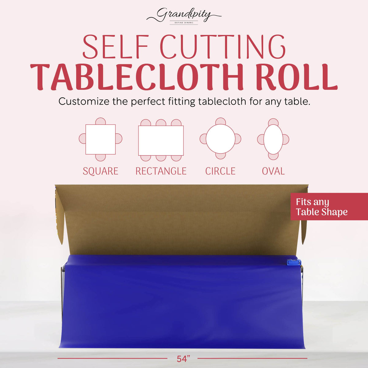 Grandipity easy cleanup tablecloth simplifying post-event disposal