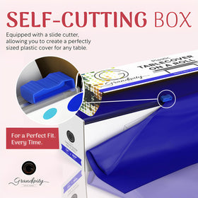 Grandipity slide cutter box showing easy sizing for any table