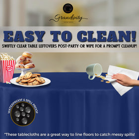 Grandipity tear-resistant tablecloth keeps dining surfaces pristine