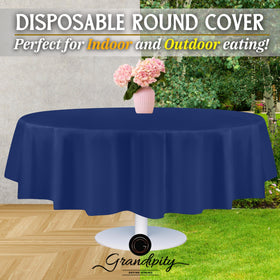 Grandipity navy tablecloth for weddings, birthdays, and holidays