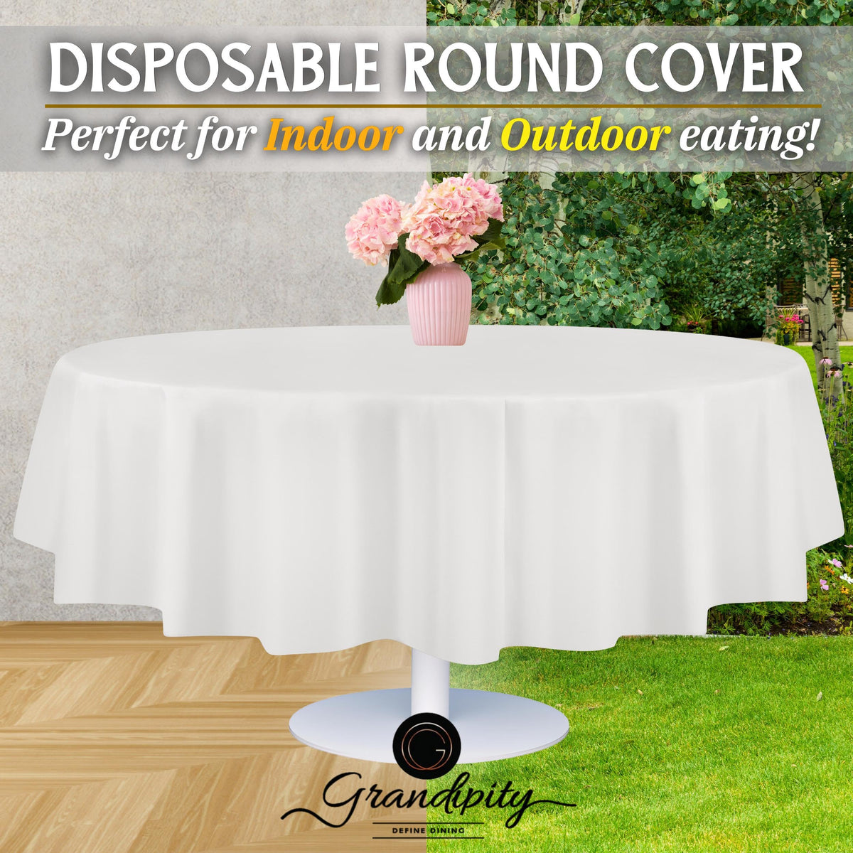 Grandipity versatile party tablecloth fits many table sizes and themes