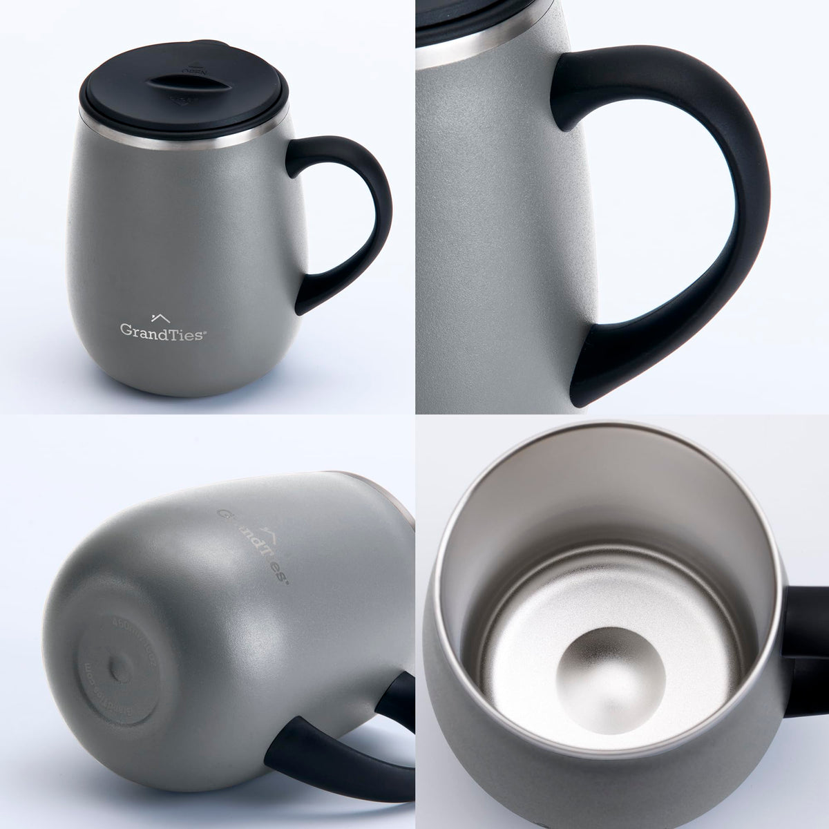 GRANDTIES ergonomic handle offers comfortable grip during commutes or office hours.