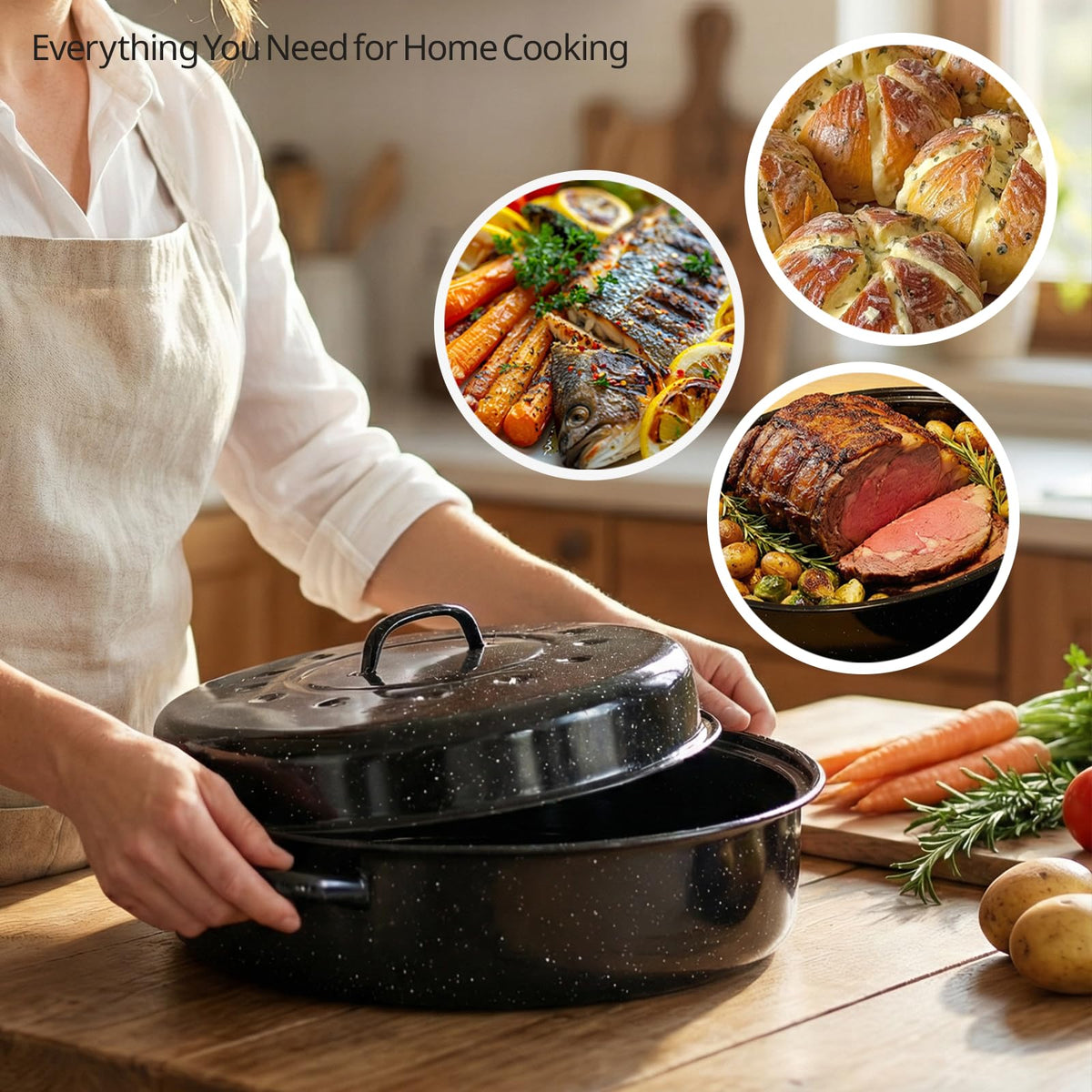 Granite Bowl dishwasher-safe design supports quick cleanup after feasts.