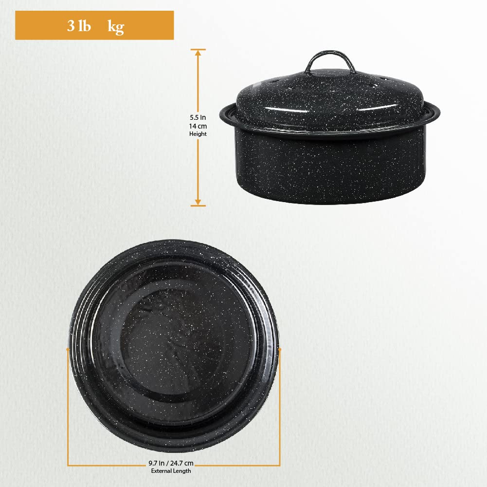 Granite Ware 3 lb poultry roast ready for juicy, even cooking.