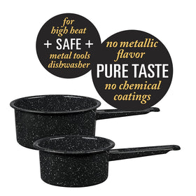 Granite Ware scratch-resistant finish stays durable through daily use.