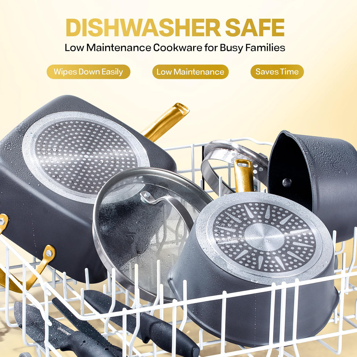 Granitestone Armor Max dishwasher-safe convenience for quick cleanup