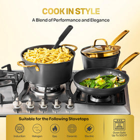Granitestone Armor Max induction-compatible pan works on all stovetops