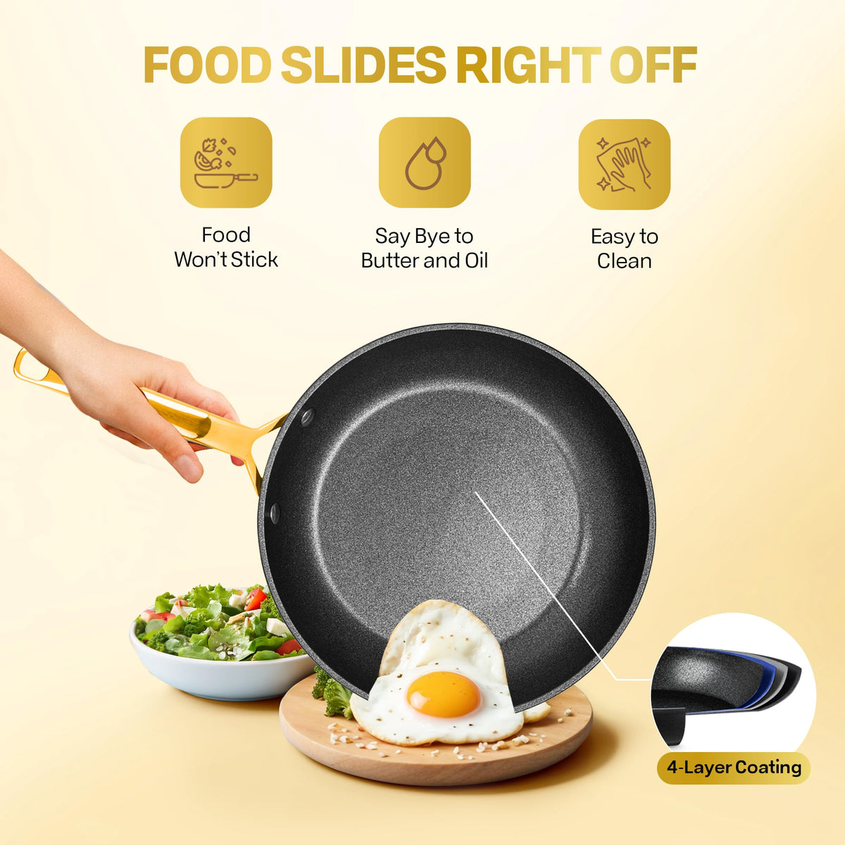 Granitestone Armor Max oven-safe design supports finishing dishes at high heat