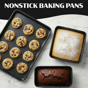 Granitestone Ceraluxe 20pc loaf pan evenly bakes breads