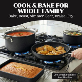 Granitestone Ceraluxe 20pc muffin pan uniformly bakes cupcakes