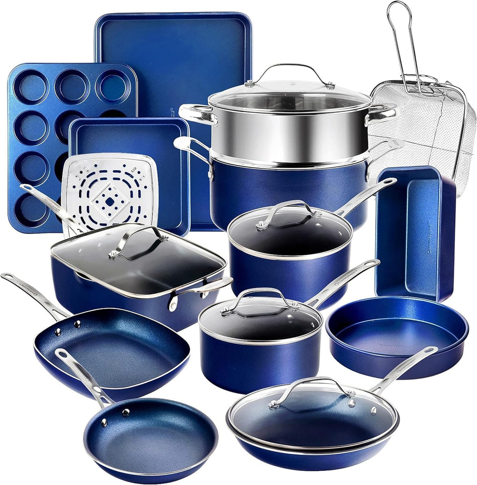 Granitestone Ceraluxe 20pc set front view for modern kitchen convenience