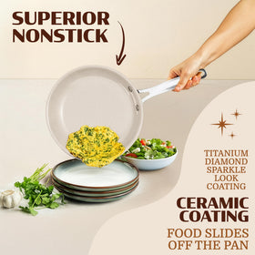 Granitestone deep square casserole pan with lid for hearty, family-friendly dishes.