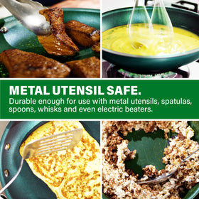 Granitestone pan is metal utensil safe for long-lasting cooking