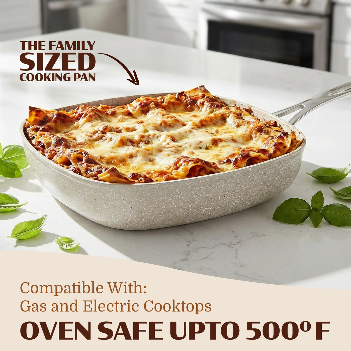Granitestone muffin pan promotes even batter distribution for uniform treats.