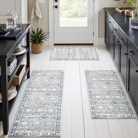 GRANNY SAYS boho kitchen rug set 3 front view 20x32 ideal for kitchen comfort