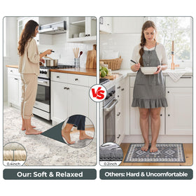 GRANNY SAYS Kitchen mat non-slip back keeps movements steady on tile floors.