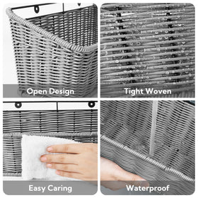 GRANNY SAYS wicker hanging basket screw installation for sturdy wall mounting.
