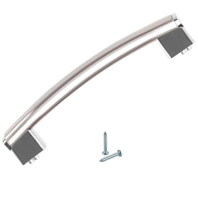 GREALTH WB15X26821 door handle front view, durable stainless steel finish for GE microwaves