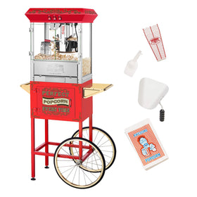 Great Northern Perfect Popper 5995 front view with red cart, ideal for parties