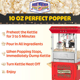 Great Northern 5995 tempered glass zones for safe popcorn viewing