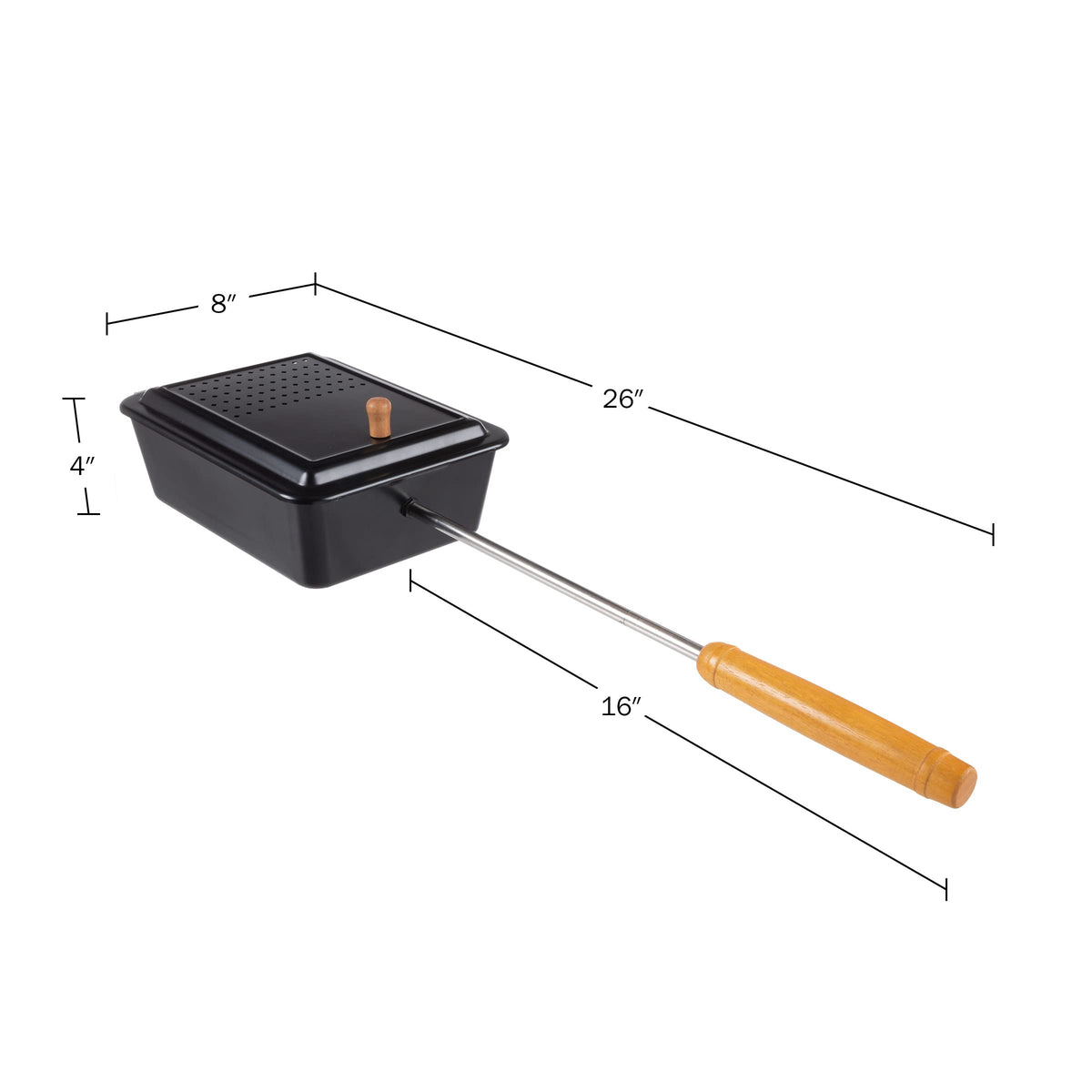 Great Northern Popcorn campfire popper over a flame for fresh popcorn