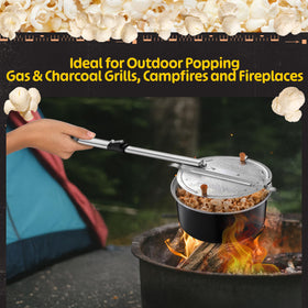 Lid clip on Great Northern Campfire Popper for quick cleanup