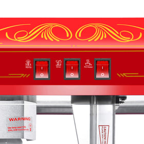 Deluxe three-switch control panel on Great Northern Good Time popcorn machine
