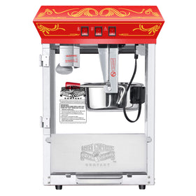 Great Northern Popcorn machine tempered glass walls for visibility and safety