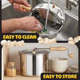 Duplex heat pad on Great Northern Popcorn stovetop popper for even cooking