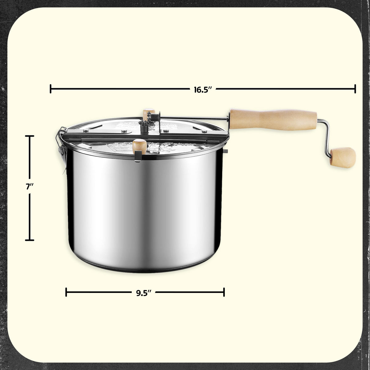 Not for induction ranges: Great Northern Popcorn stovetop popper on non-induction stoves