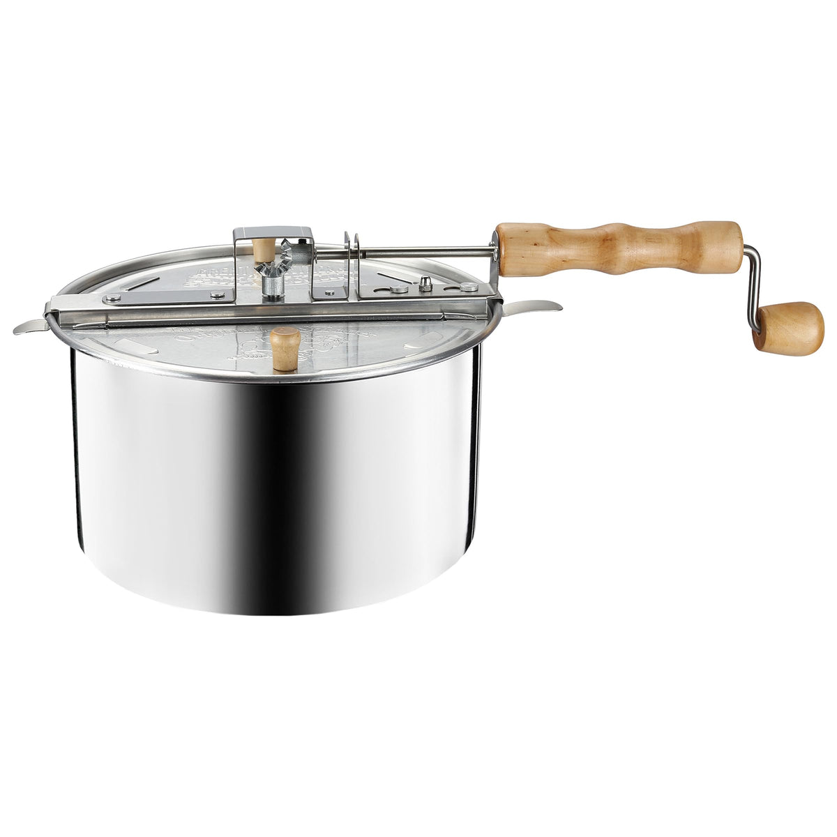 Great Northern Stovetop Popcorn Maker on stove demonstrates quick, family-friendly movie-night prep