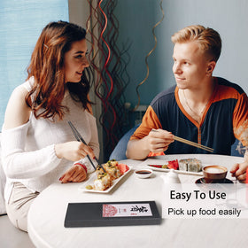 Greatamzor chopsticks feature non-slip line engraving on the tip for better grip.