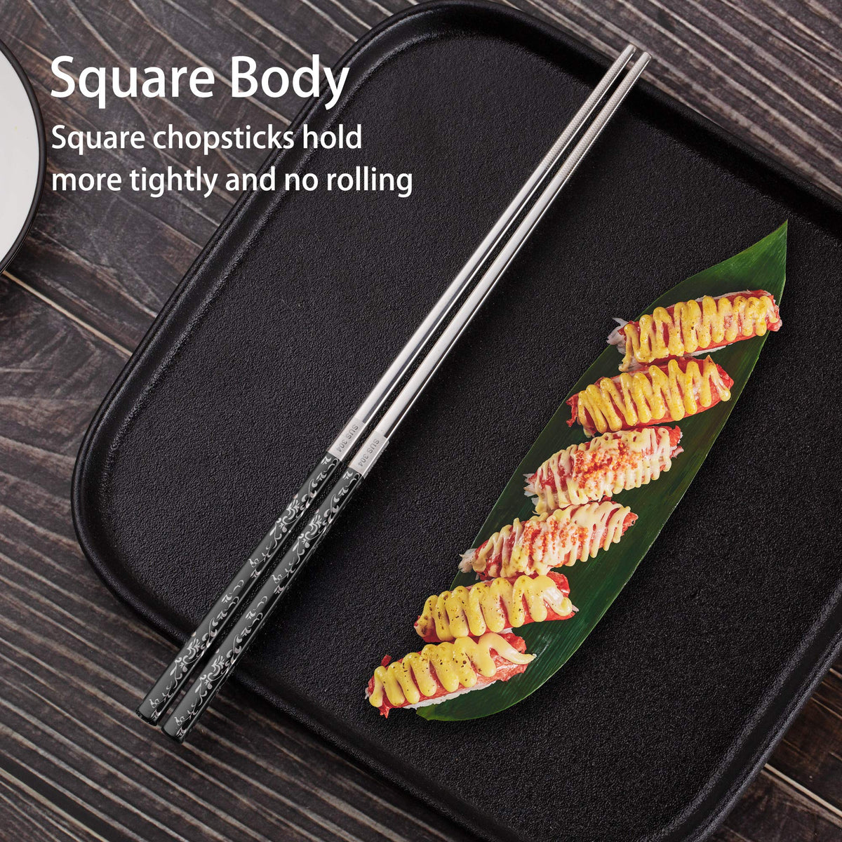 Greatamzor dishwasher-safe chopsticks for easy cleaning after meals